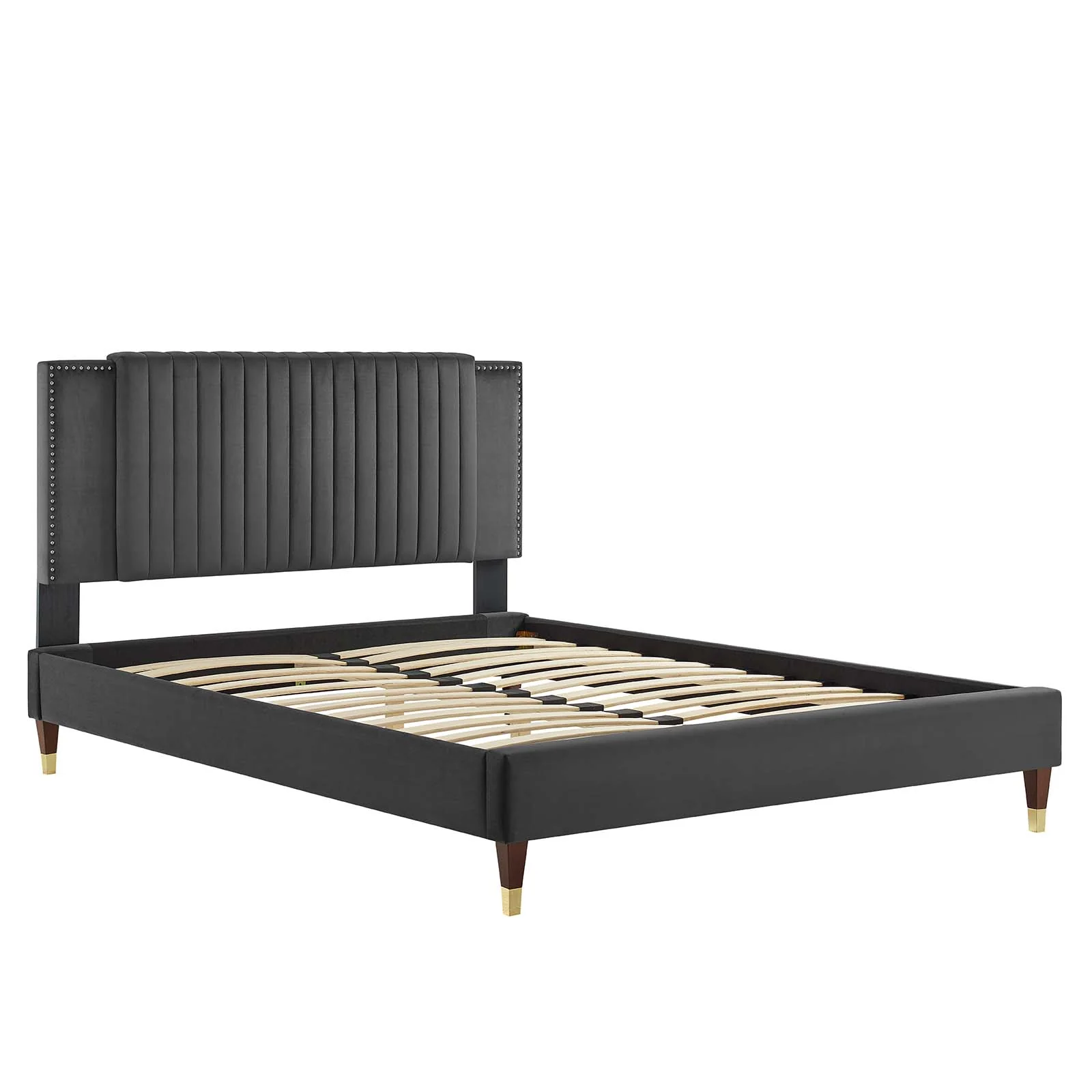 Zahra Channel Tufted Performance Velvet Full Platform Bed By Modway - MOD-6994 - Image 5