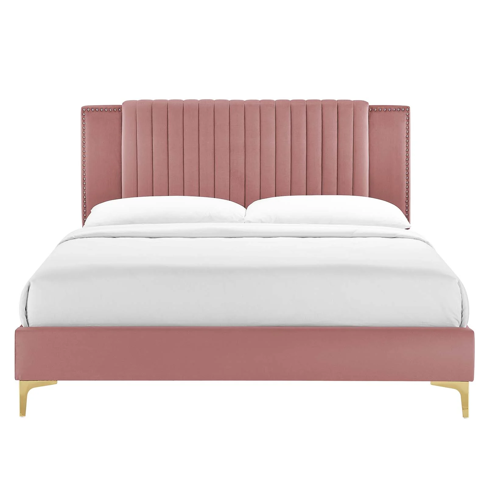 Zahra Channel Tufted Performance Velvet Queen Platform Bed By Modway - MOD-6978 - Image 11