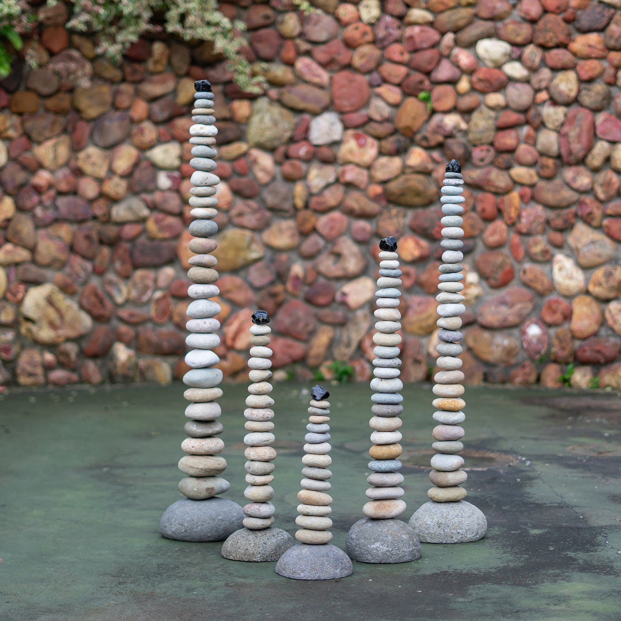 Zen Pebble Spires Set of 2 By Garden Age Supply - Image 2