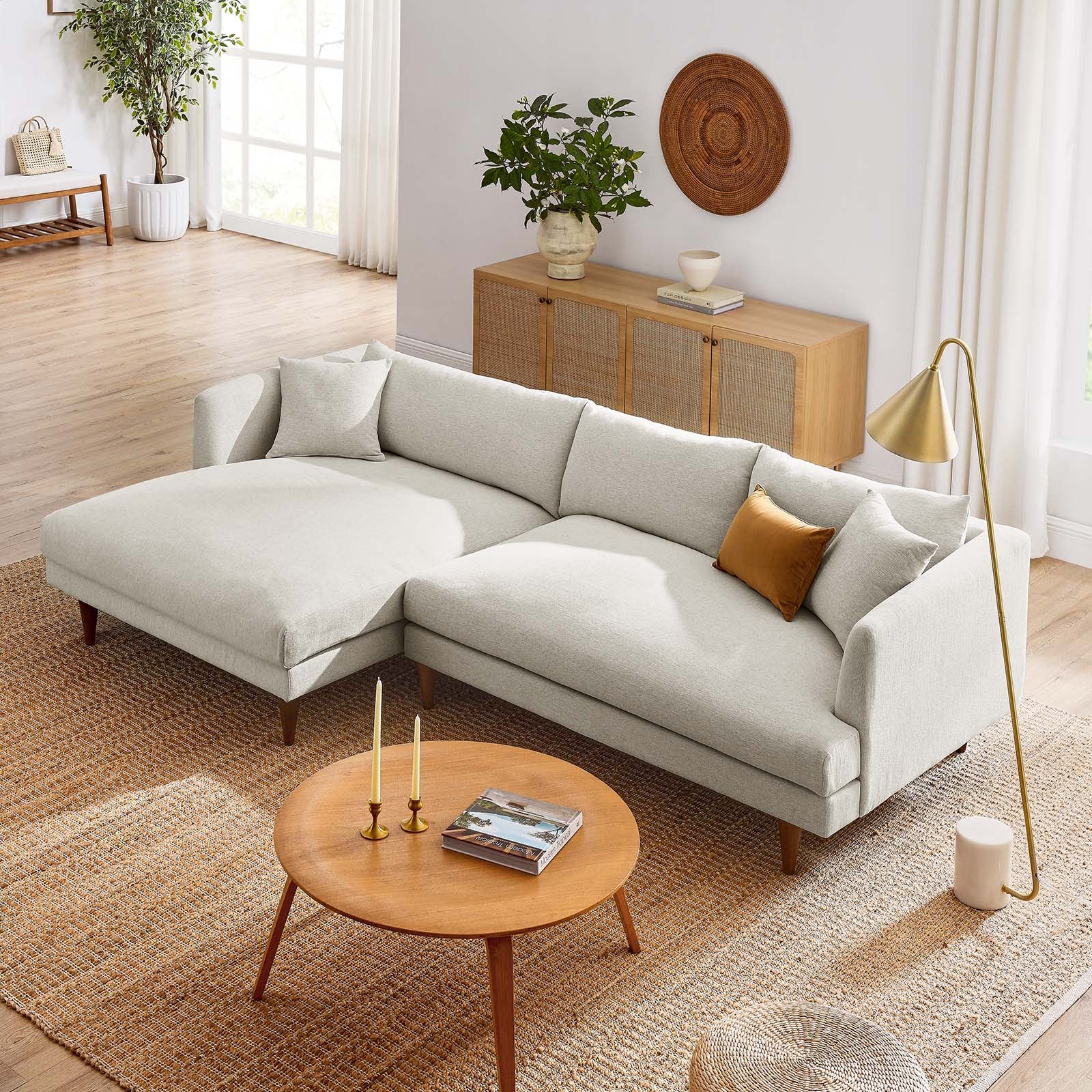 Zoya Left-Facing Down Filled Overstuffed Sectional Sofa By Modway - EEI-6611 - Image 12